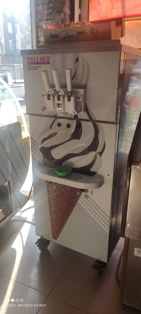 دستگاه بستنی لبه رنگی